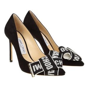 Used with box Jimmy Choo Tegan Logo Tape Bow size 38